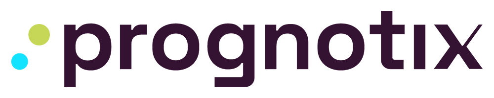 Abstract green and turquoise leaf-shaped emblem beside a long dark purple wordmark on a white background